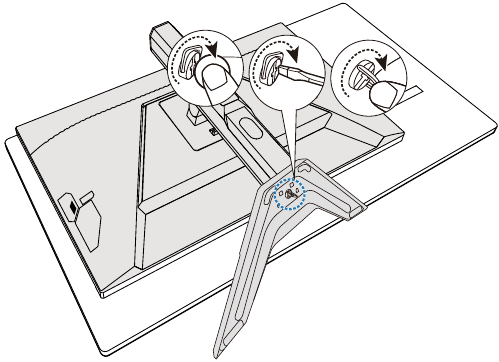 GIGABYTE - M27U - Εγκατάσταση της βάσης της οθόνης - Βήμα 2 Εγκατάσταση της βάσης της οθόνης - Βήμα 2