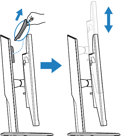 GIGABYTE - M27U - Εγκατάσταση της βάσης της οθόνης - Βήμα 3 Εγκατάσταση της βάσης της οθόνης - Βήμα 3