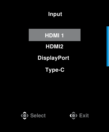 GIGABYTE - M27U - Επιλογή της πηγής εισόδου Επιλογή της πηγής εισόδου