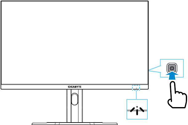 GIGABYTE - M27U - Χρήση της συσκευής - Ενεργοποίηση Χρήση της συσκευής - Ενεργοποίηση