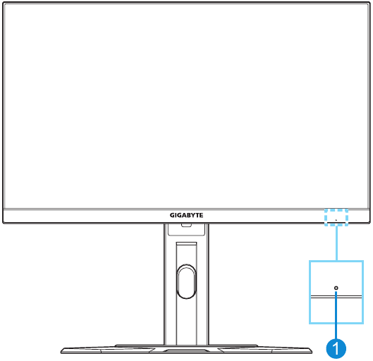 GIGABYTE - G24F 2 - Εμπρός όψη Εμπρός όψη
