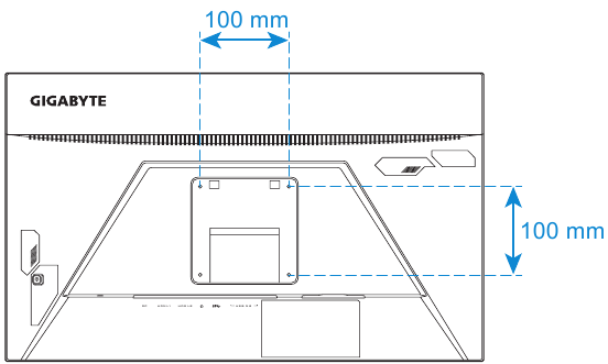 GIGABYTE - G24F 2 - Εγκατάσταση βραχίονα στήριξης σε τοίχο - Βήμα 2 Εγκατάσταση βραχίονα στήριξης σε τοίχο - Βήμα 2