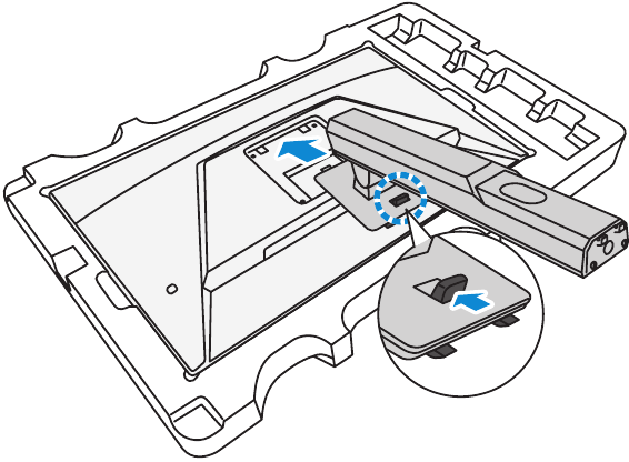 GIGABYTE - G24F 2 - Εγκατάσταση της βάσης της οθόνης - Βήμα 1 Εγκατάσταση της βάσης της οθόνης - Βήμα 1