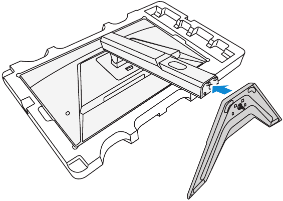 GIGABYTE - G24F 2 - Εγκατάσταση της βάσης της οθόνης - Βήμα 2 Εγκατάσταση της βάσης της οθόνης - Βήμα 2