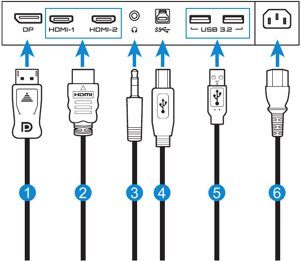 GIGABYTE - G24F 2 - Πραγματοποίηση συνδέσεων Πραγματοποίηση συνδέσεων