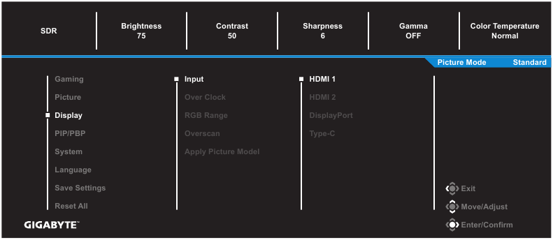 GIGABYTE - M32UC - Display Οθόνη