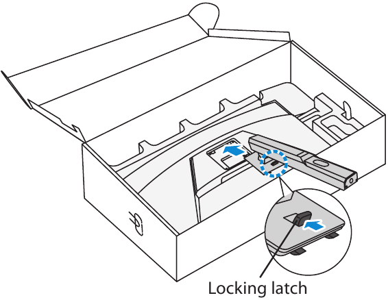 GIGABYTE - M32UC - Εγκατάσταση της βάσης της οθόνης - Βήμα 1 Εγκατάσταση της βάσης της οθόνης - Βήμα 1