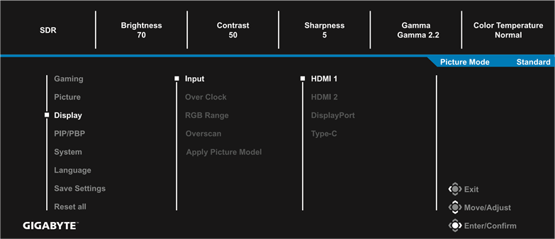 GIGABYTE - M27F A - Display Οθόνη