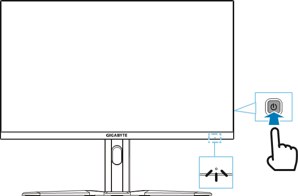 GIGABYTE - M27F A - Ενεργοποίηση Ενεργοποίηση