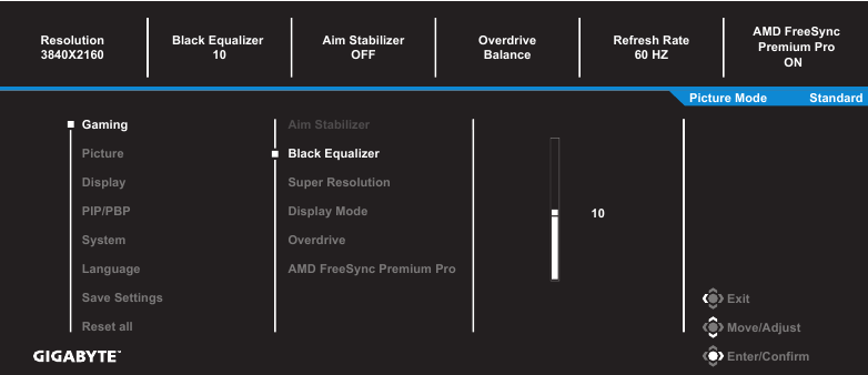 GIGABYTE - M28U - Διαμόρφωση των ρυθμίσεων της συσκευής - Βήμα 1 - Gaming Διαμόρφωση των ρυθμίσεων της συσκευής - Βήμα 1 - Gaming