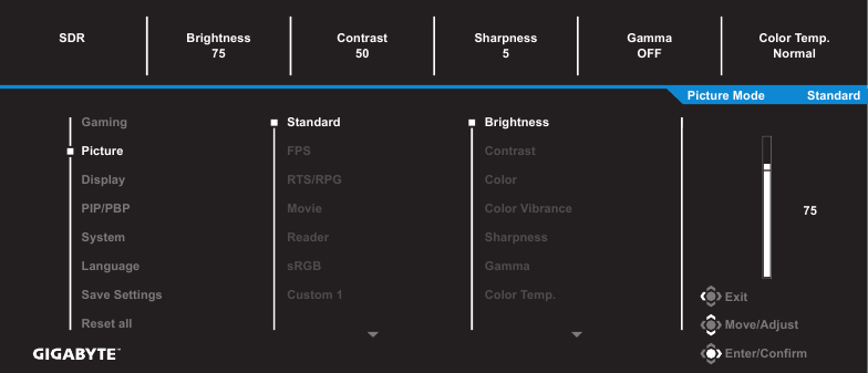 GIGABYTE - M28U - Διαμόρφωση των ρυθμίσεων της συσκευής - Βήμα 2 - Εικόνα Διαμόρφωση των ρυθμίσεων της συσκευής - Βήμα 2 - Εικόνα