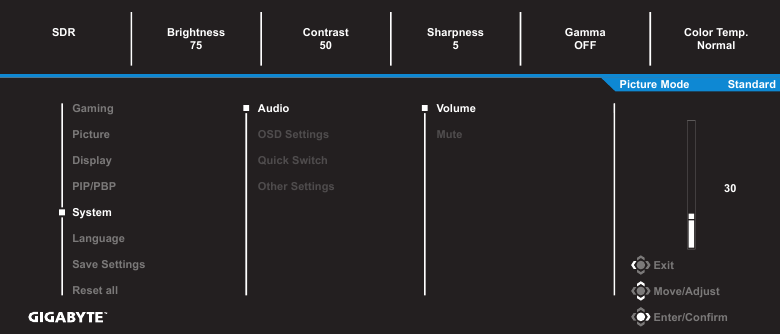 GIGABYTE - M28U - Διαμόρφωση των ρυθμίσεων της συσκευής - Βήμα 5 - Σύστημα Διαμόρφωση των ρυθμίσεων της συσκευής - Βήμα 5 - Σύστημα