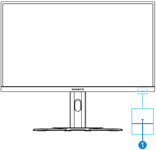 GIGABYTE - M28U - Επισκόπηση προϊόντος - Μπροστινή όψη Επισκόπηση προϊόντος - Μπροστινή όψη