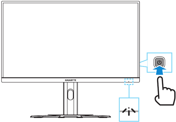 GIGABYTE - M28U - Χρήση της συσκευής - Ενεργοποίηση Χρήση της συσκευής - Ενεργοποίηση