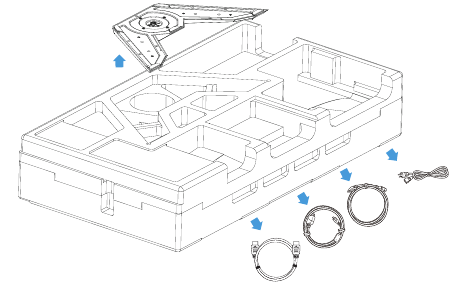 GIGABYTE - M32Q - Αποσυσκευασία - Βήμα 3 Αποσυσκευασία - Βήμα 3