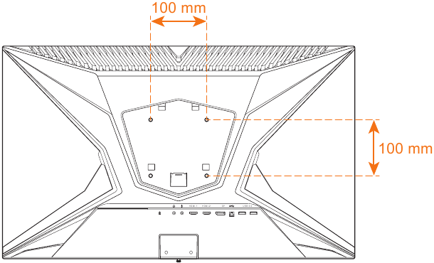 GIGABYTE - AORUS FI27Q-X - Εγκατάσταση ενός βραχίονα στήριξης τοίχου - Βήμα 3 Εγκατάσταση ενός βραχίονα στήριξης τοίχου - Βήμα 3