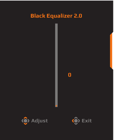 GIGABYTE - AORUS FI27Q-X - Γρήγορο μενού - Μενού Black Equalizer Γρήγορο μενού - Μενού Black Equalizer