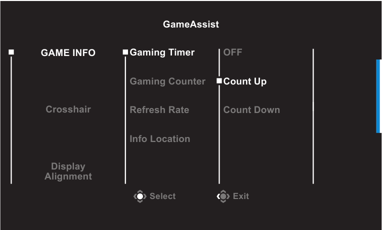 GIGABYTE - G32QC A - Οδηγός πλήκτρων λειτουργιών - Μενού Game Assist Οδηγός πλήκτρων λειτουργιών - Μενού Game Assist