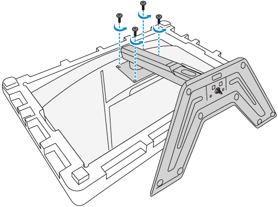 GIGABYTE - G32QC A - Εγκατάσταση βραχίονα επιτοίχιας στήριξης - Βήμα 1 Εγκατάσταση βραχίονα επιτοίχιας στήριξης - Βήμα 1