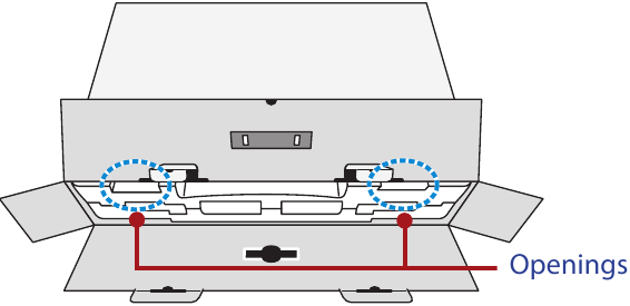 GIGABYTE - G32QC A - Αποσυσκευασία της μονάδας - Βήμα 2 - Άνοιγμα του εσωτερικού καλύμματος Αποσυσκευασία της μονάδας - Βήμα 2 - Άνοιγμα του εσωτερικού καλύμματος