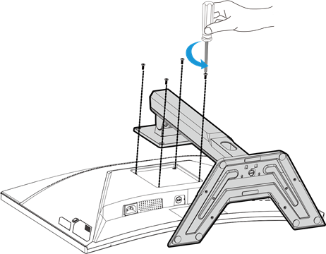 GIGABYTE - G27FC A - Εγκατάσταση βραχίονα επιτοίχιας στήριξης - Βήμα 1 Εγκατάσταση βραχίονα επιτοίχιας στήριξης - Βήμα 1