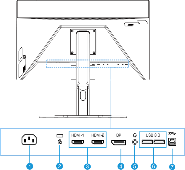 GIGABYTE - G27FC A - Πίσω όψη Πίσω όψη