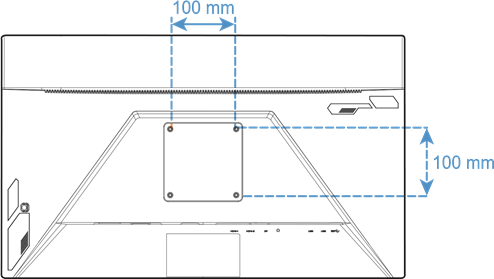 GIGABYTE - G27QC A - Installing a Wall-Mount Bracket (Optional) - Step 3 Εγκατάσταση βραχίονα στήριξης τοίχου (προαιρετικό) - Βήμα 3
