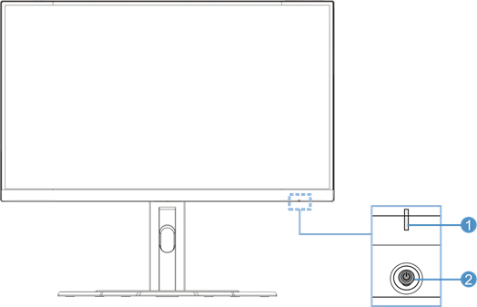 GIGABYTE - G27QC A - Product Overview - Front View Επισκόπηση προϊόντος - Μπροστινή όψη