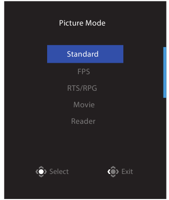 GIGABYTE - G27QC A - Γρήγορο Μενού - Hot Key - Βήμα 2 Γρήγορο Μενού - Hot Key - Βήμα 2