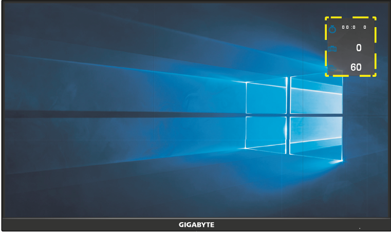 GIGABYTE - M27Q - Οδηγός Πλήκτρων Λειτουργιών - Game Assist - Βήμα 2 Οδηγός Πλήκτρων Λειτουργιών - Game Assist - Βήμα 2