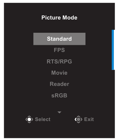 GIGABYTE - M27Q - Γρήγορο Μενού - Hot Key - Βήμα 2 Γρήγορο Μενού - Hot Key - Βήμα 2