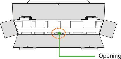 GIGABYTE - G34WQC A - Αποσυσκευασία της μονάδας - Βήμα 2 - Άνοιγμα του εσωτερικού καλύμματος Αποσυσκευασία της μονάδας - Βήμα 2 - Άνοιγμα του εσωτερικού καλύμματος