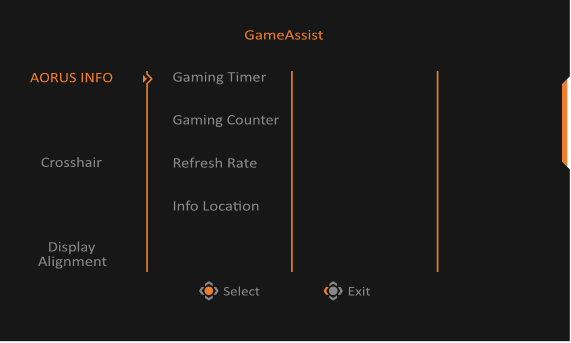 GIGABYTE - AORUS FI25F - Game Assist - Βήμα 1 Game Assist - Βήμα 1