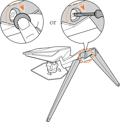 GIGABYTE - AORUS FI25F - Εγκατάσταση της Βάσης Στήριξης - Βήμα 1 Εγκατάσταση της Βάσης Στήριξης - Βήμα 1
