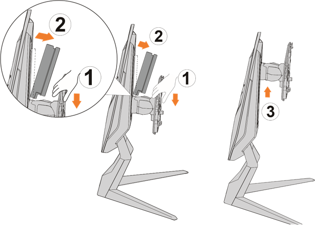GIGABYTE - AORUS FI25F - Εγκατάσταση της Βάσης Στήριξης - Βήμα 2 Εγκατάσταση της Βάσης Στήριξης - Βήμα 2