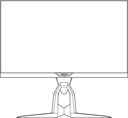 GIGABYTE - AORUS FI25F - Ανασηκώστε την οθόνη Ανασηκώστε την οθόνη