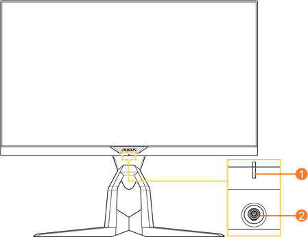 GIGABYTE - AORUS FI25F - Επισκόπηση Προϊόντος - Εμπρόσθια Όψη Επισκόπηση Προϊόντος - Εμπρόσθια Όψη
