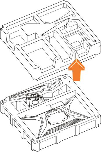 GIGABYTE - AORUS FI25F - Αποσυσκευασία - Βήμα 4 Αποσυσκευασία - Βήμα 4