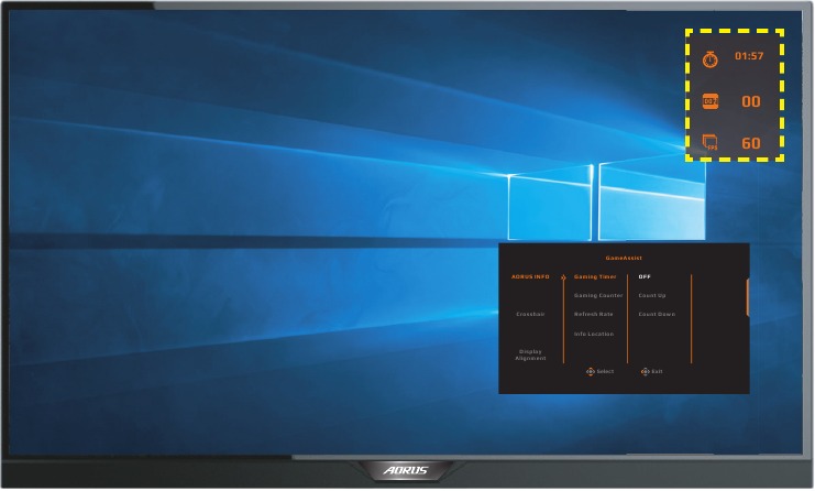GIGABYTE - AORUS FI27Q-P - AORUS INFO AORUS INFO