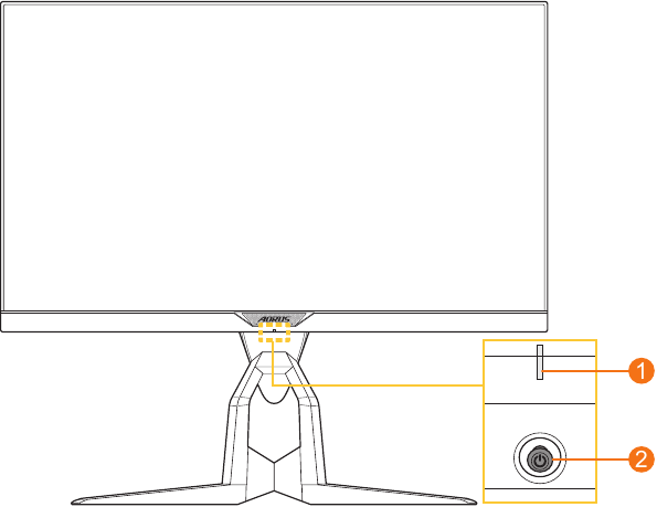 GIGABYTE - AORUS FI27Q-P - Forside Forside
