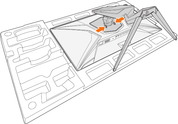 GIGABYTE - AORUS FI27Q-P - Montering af vægbeslag - Trin 1 Montering af vægbeslag - Trin 1