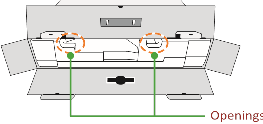 GIGABYTE - AORUS FI27Q - Αποσυσκευασία της μονάδας - Βήμα 2 - Ανοίξτε το εσωτερικό κάλυμμα Αποσυσκευασία της μονάδας - Βήμα 2 - Ανοίξτε το εσωτερικό κάλυμμα