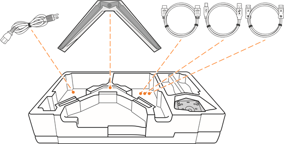 GIGABYTE - AORUS FI27Q - Αποσυσκευασία της μονάδας - Βήμα 4 Αποσυσκευασία της μονάδας - Βήμα 4