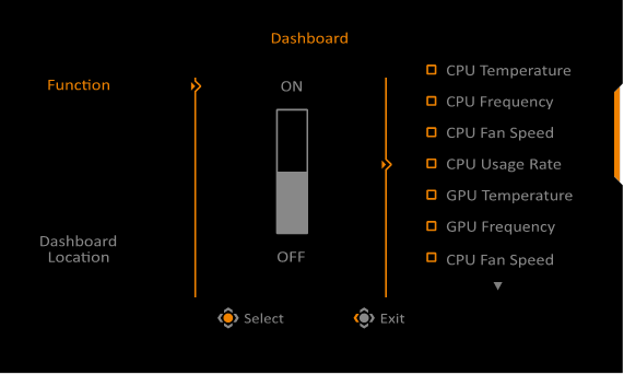GIGABYTE - AORUS KD25F - Dashboard - Step 1 Dashboard - Step 1
