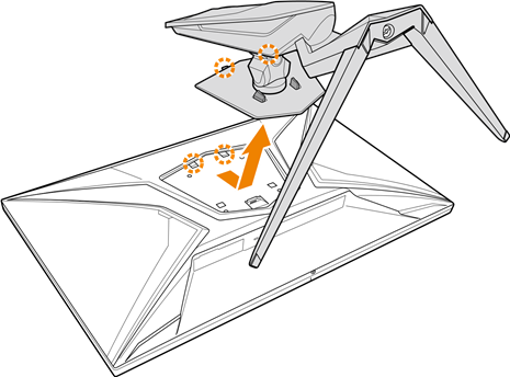 GIGABYTE - AORUS KD25F - Installing a Wall-Mount Bracket (Optional) - Step 2 Εγκατάσταση Βραχίονα Επιτοίχιας Στήριξης (Προαιρετικό) - Βήμα 2