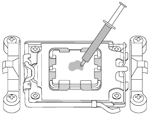 GIGABYTE - X670E AORUS XTREME - Εγκατάσταση της ψύκτρας της CPU Εγκατάσταση της ψύκτρας της CPU