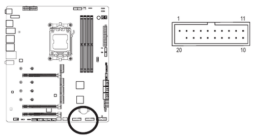 GIGABYTE - X670E AORUS XTREME - Επισκόπηση Εσωτερικών Συνδετήρων - Μέρος 13 Επισκόπηση Εσωτερικών Συνδετήρων - Μέρος 13