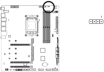 GIGABYTE - X670E AORUS XTREME - Επισκόπηση Εσωτερικών Συνδέσεων - Μέρος 5 Επισκόπηση Εσωτερικών Συνδέσεων - Μέρος 5