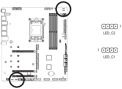 GIGABYTE - X670E AORUS XTREME - Επισκόπηση Εσωτερικών Συνδετήρων - Μέρος 6 Επισκόπηση Εσωτερικών Συνδετήρων - Μέρος 6