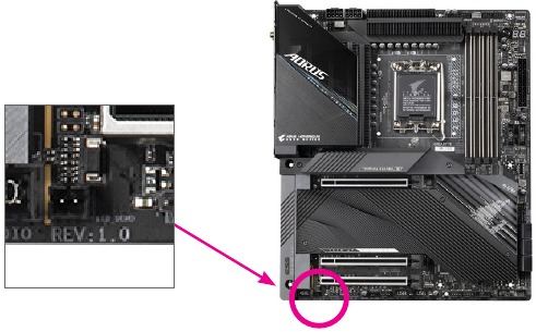 GIGABYTE - Z690 A ELITE STEALTH - Αναγνώριση της αναθεώρησης του προϊόντος σας Αναγνώριση της αναθεώρησης του προϊόντος σας